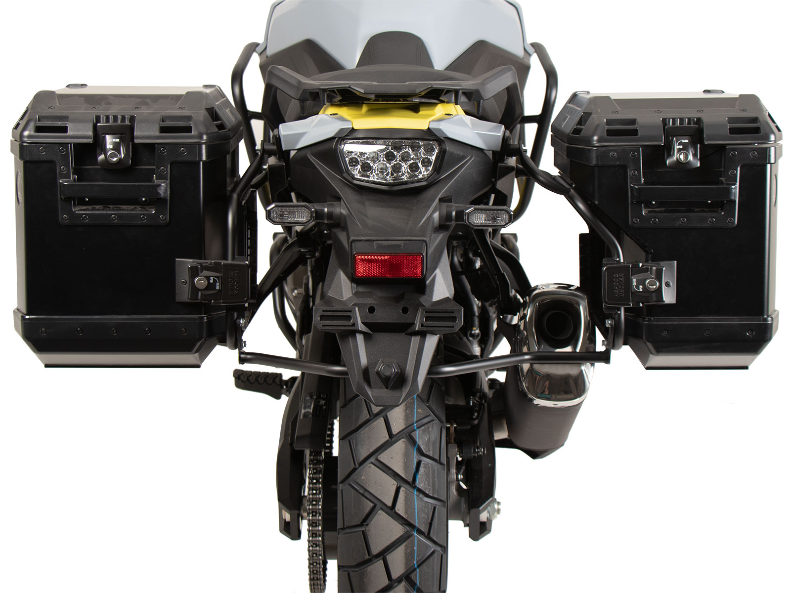 Juego de maletas laterales negras para Suzuki V-Strom 800 (24-) Hepco & Becker