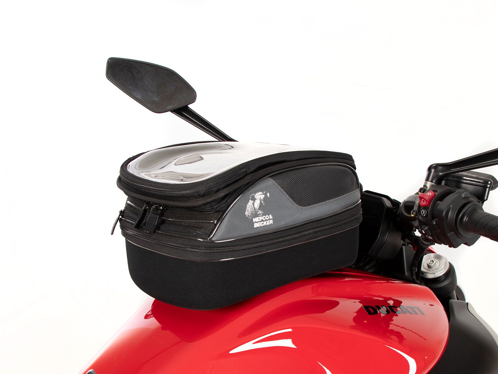Anillo básico del depósito incl. unidad de cierre de la bolsa del depósito para Ducati Diavel V4 (23-) Hepco & Becker