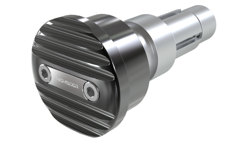 Contrapesos de manillar HIGHSIDER pro Wave plata (par)