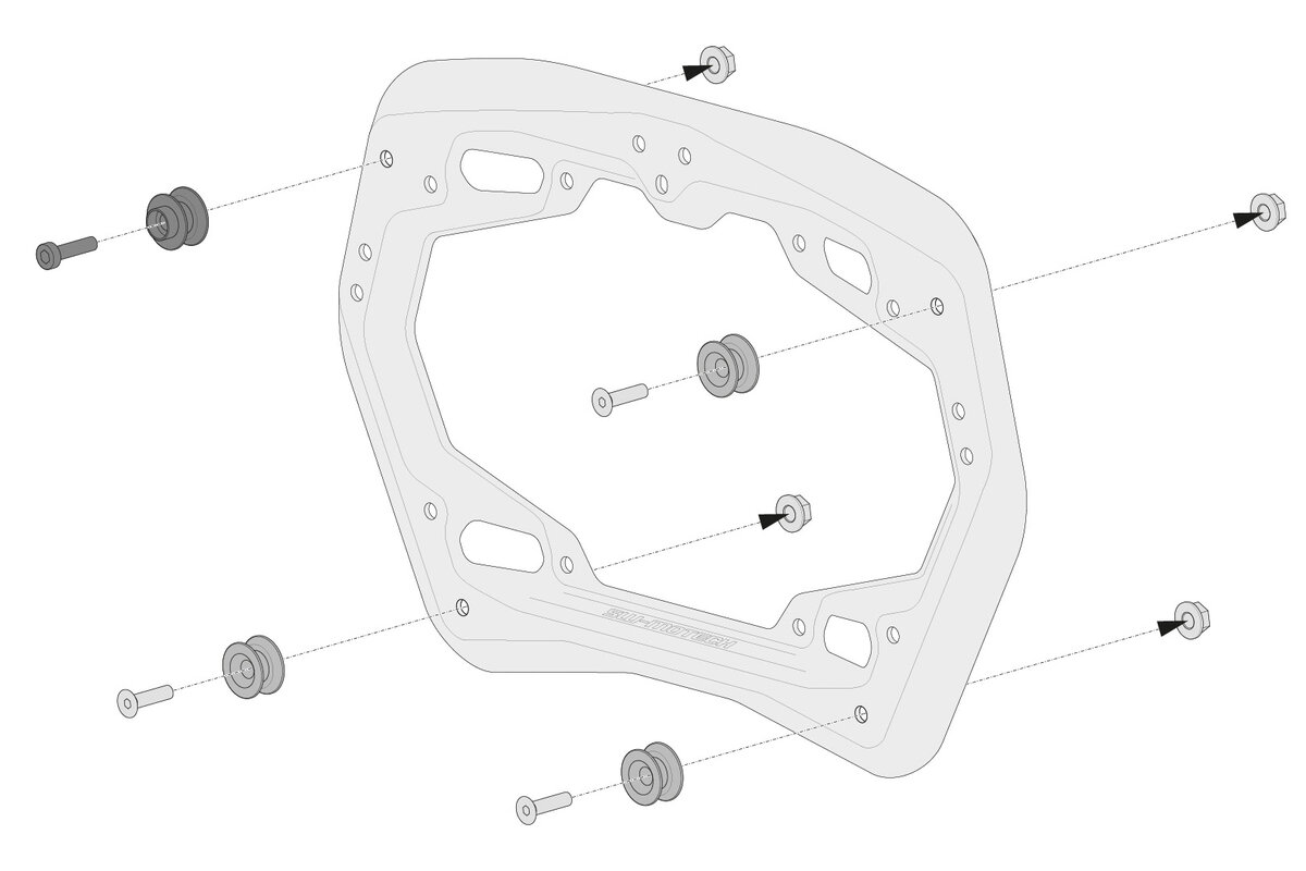 SW-Motech Sistema de bolsas SysBag WP L/L para Honda XL 750 Transalp (23-) SW-Motech