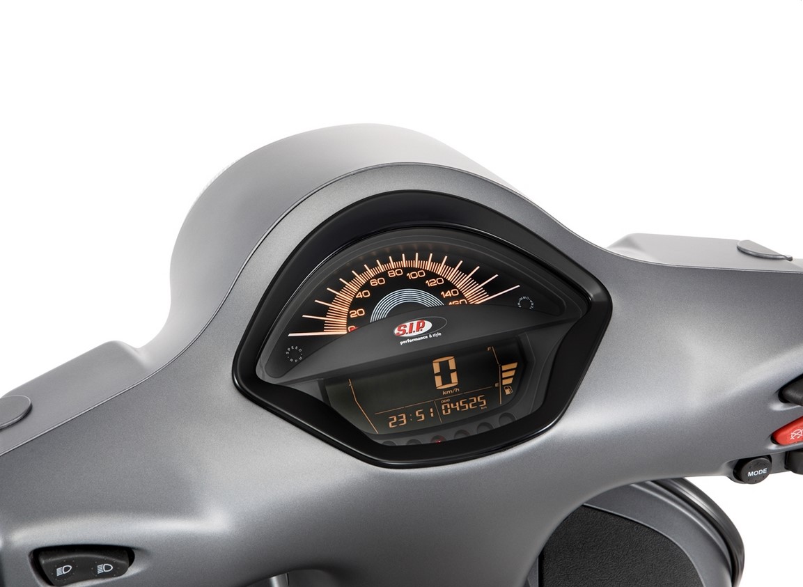 Cuentavueltas/cuentakilómetros para Vespa GTS/GTS Super 300cc FL ('14-), negro