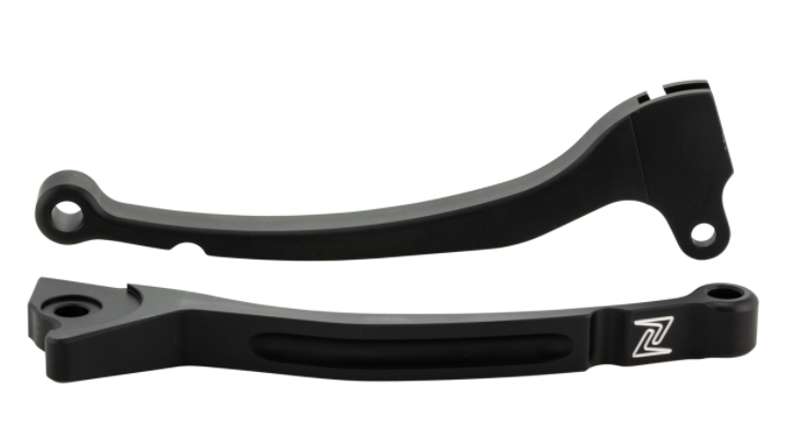 Juego de palanca deportiva de freno izquierda/derecha para Vespa LX/LXV/S/Primavera/Sprint 50-150ccm, negro mate
