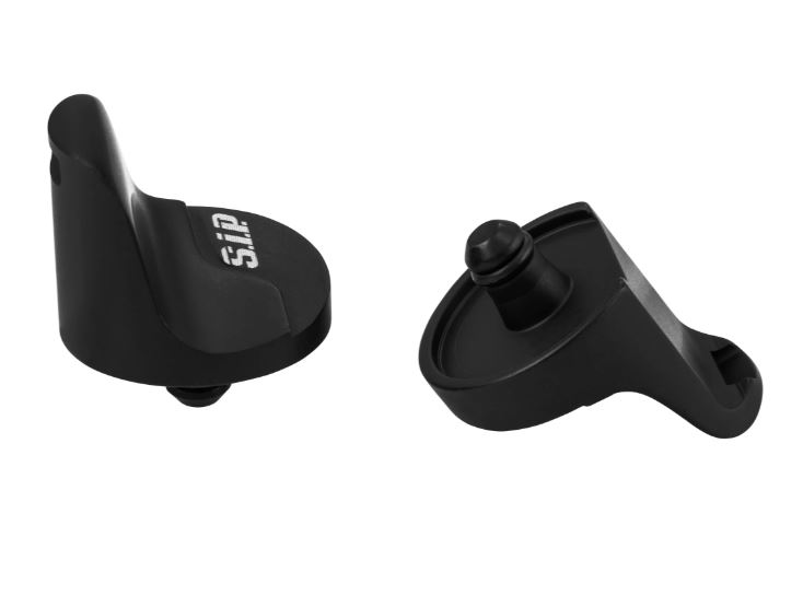 Tapa del orificio del espejo izquierda y derecha para Vespa Primavera/Sprint/Elettrica 50-150cc, negro mate