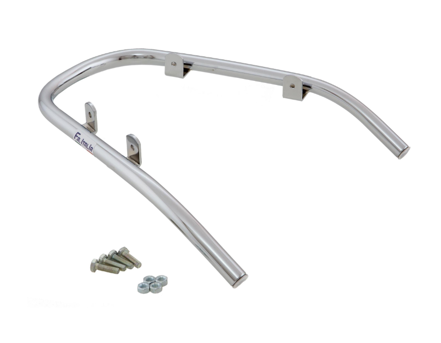 Guardabarros parachoques delantero para Vespa Primavera/Sprint/Elettrica 50-150cc, cromado