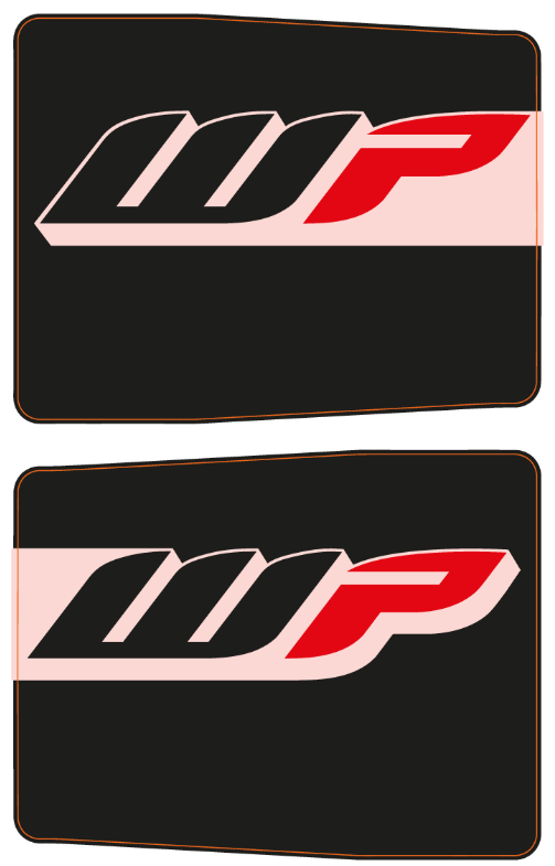 Juego de adhesivos de protección de horquilla para Husqvarna FS 701 Supermoto y FS 450 Original