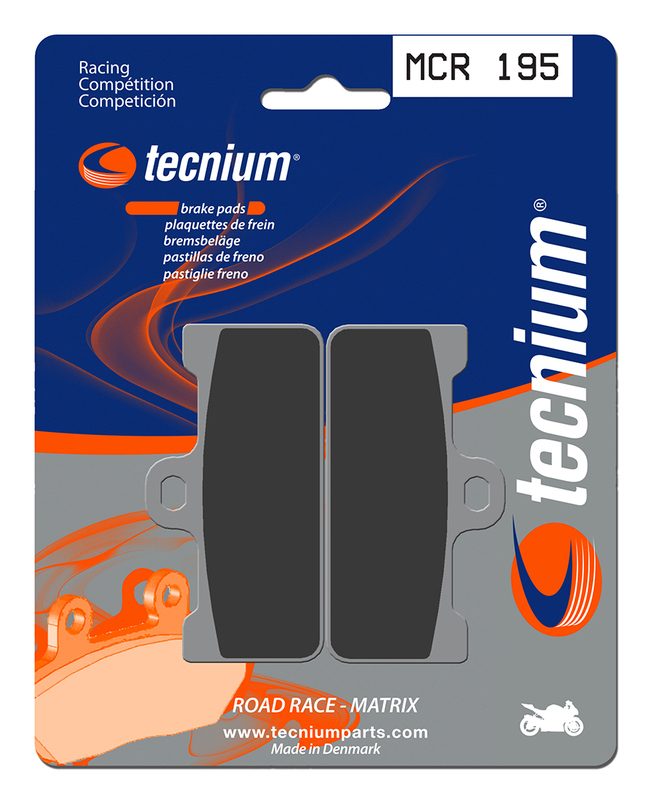 Tecnium Racing pastillas de freno de carbono de metal sinterizado - MCR195