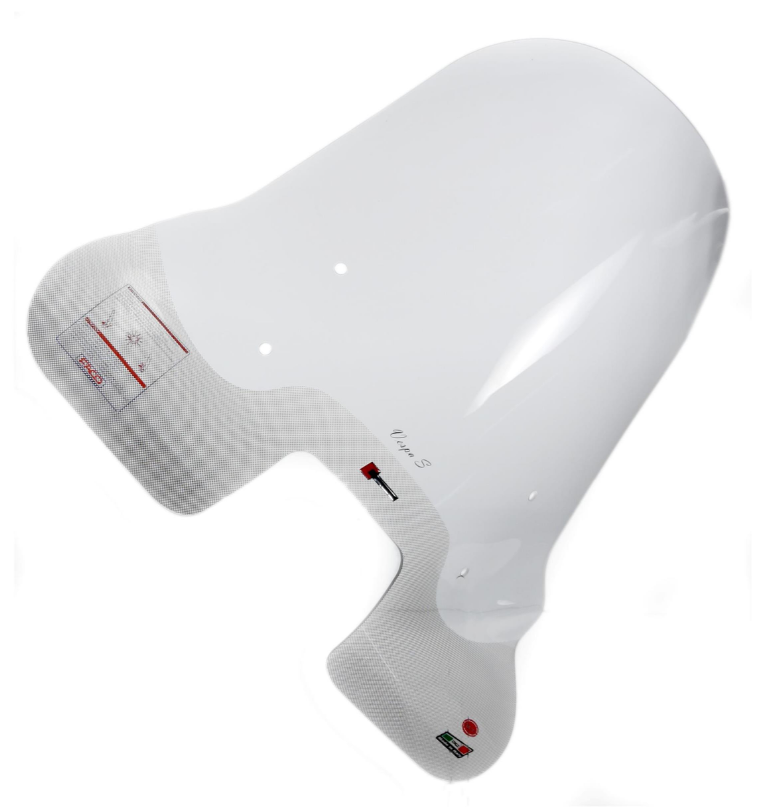Parabrisas FACO alto para Vespa S 50-150ccm, transparente