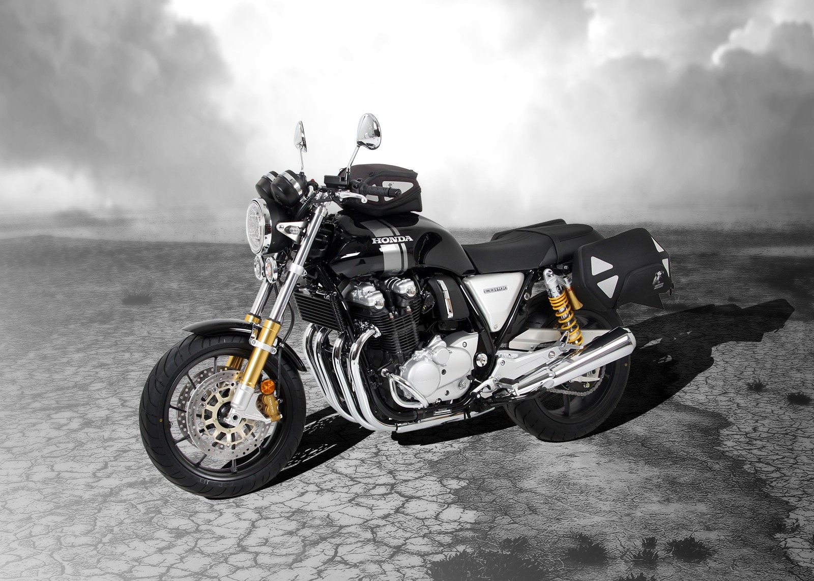 Soporte lateral C-Bow negro para Honda CB 1100 RS (17-20) Hepco & Becker