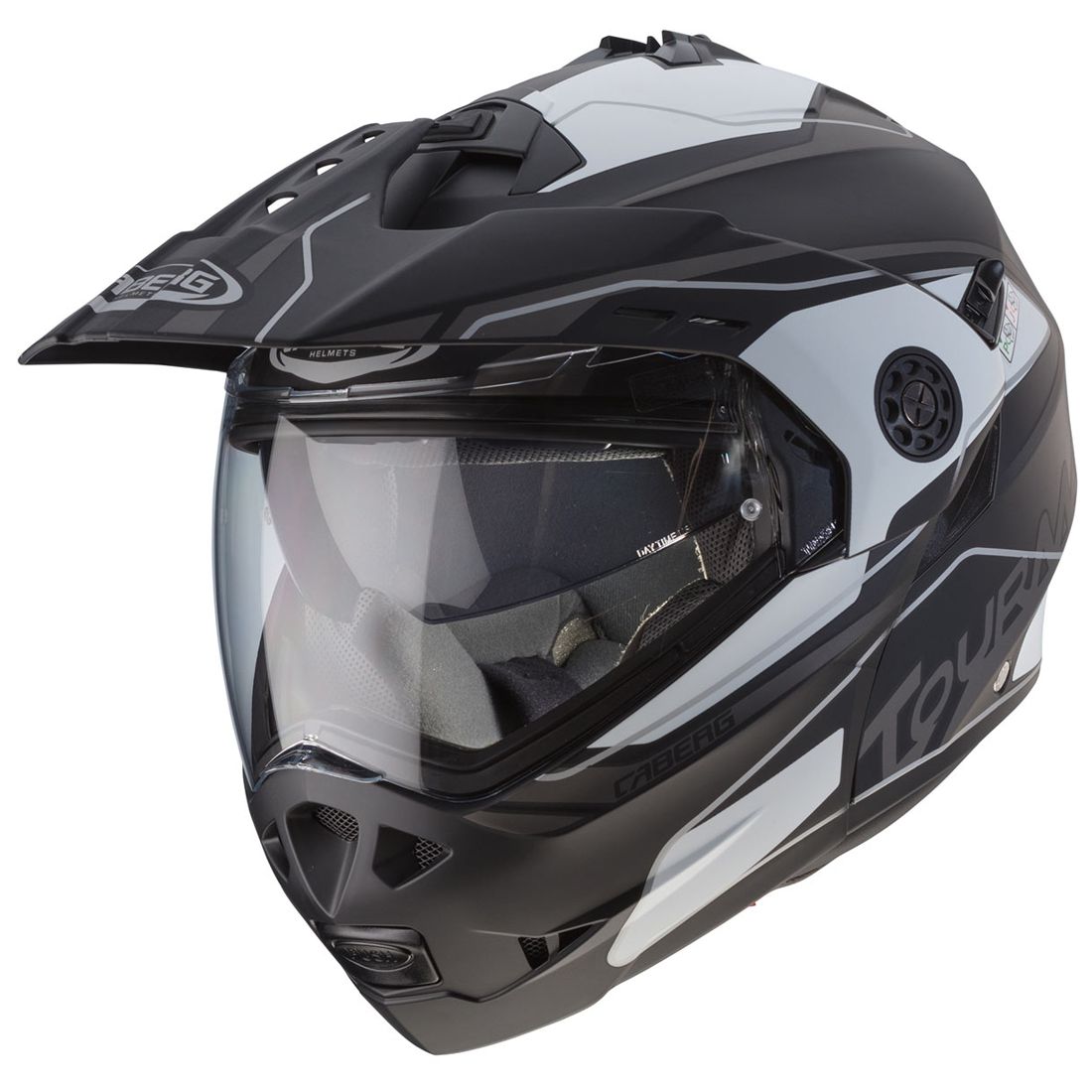 Casco Caberg Tourmax Marathon, negro mate/blanco
