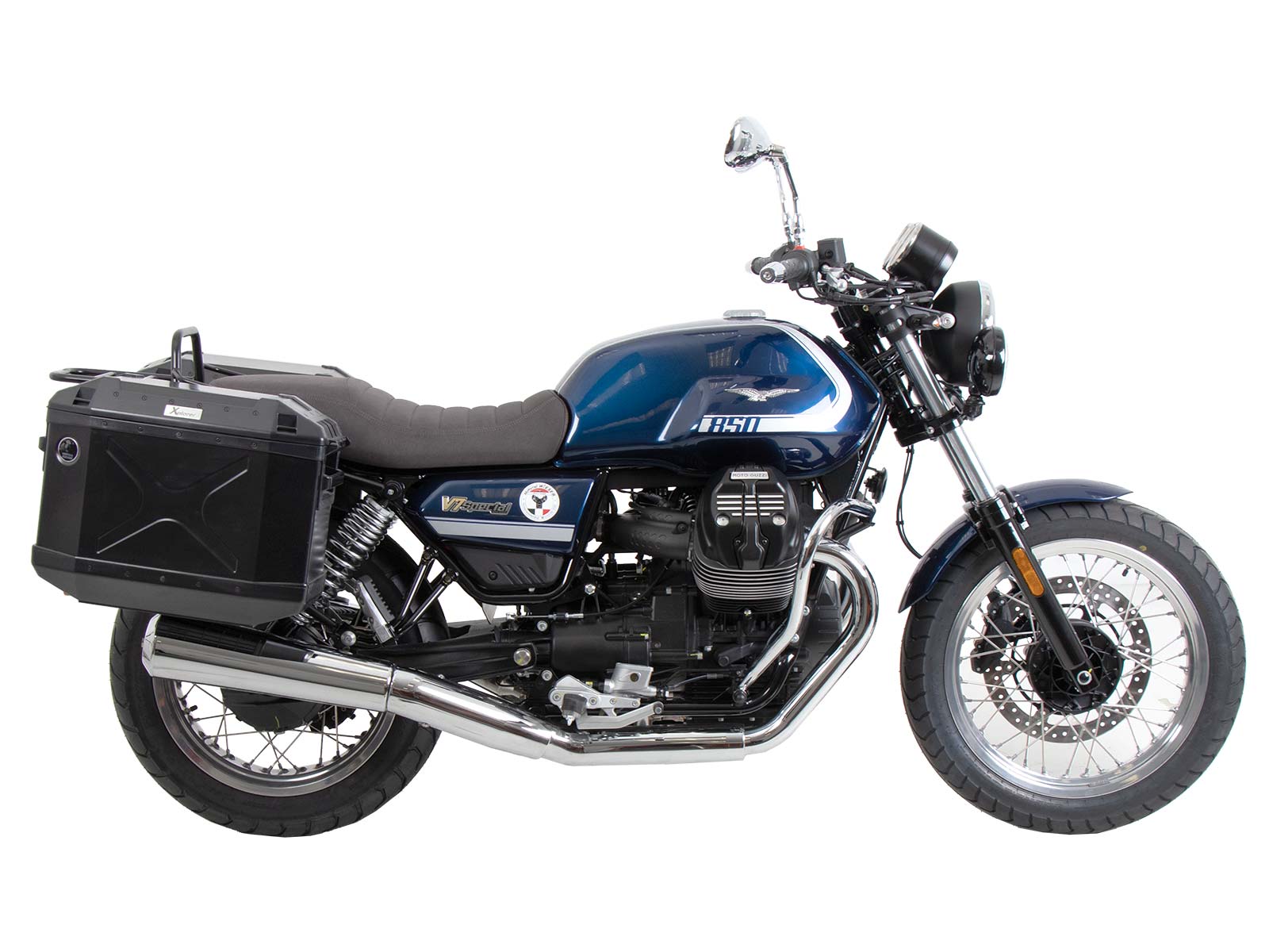 Portaequipajes negro para Moto Guzzi V7 Special/Stone/Centenario (21-24) Hepco & Becker