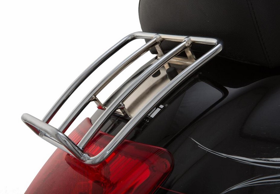 Portaequipajes trasero años 70 para Vespa GTS/GTV/GT 125-300cc 4T LC, cromado