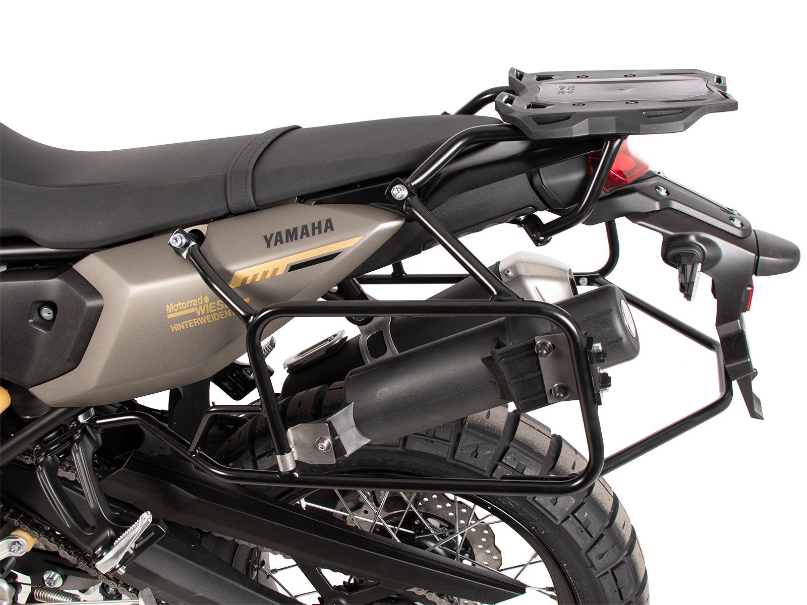 Portamaletas lateral fijo negro para Yamaha Ténéré 700 (25-) Hepco & Becker