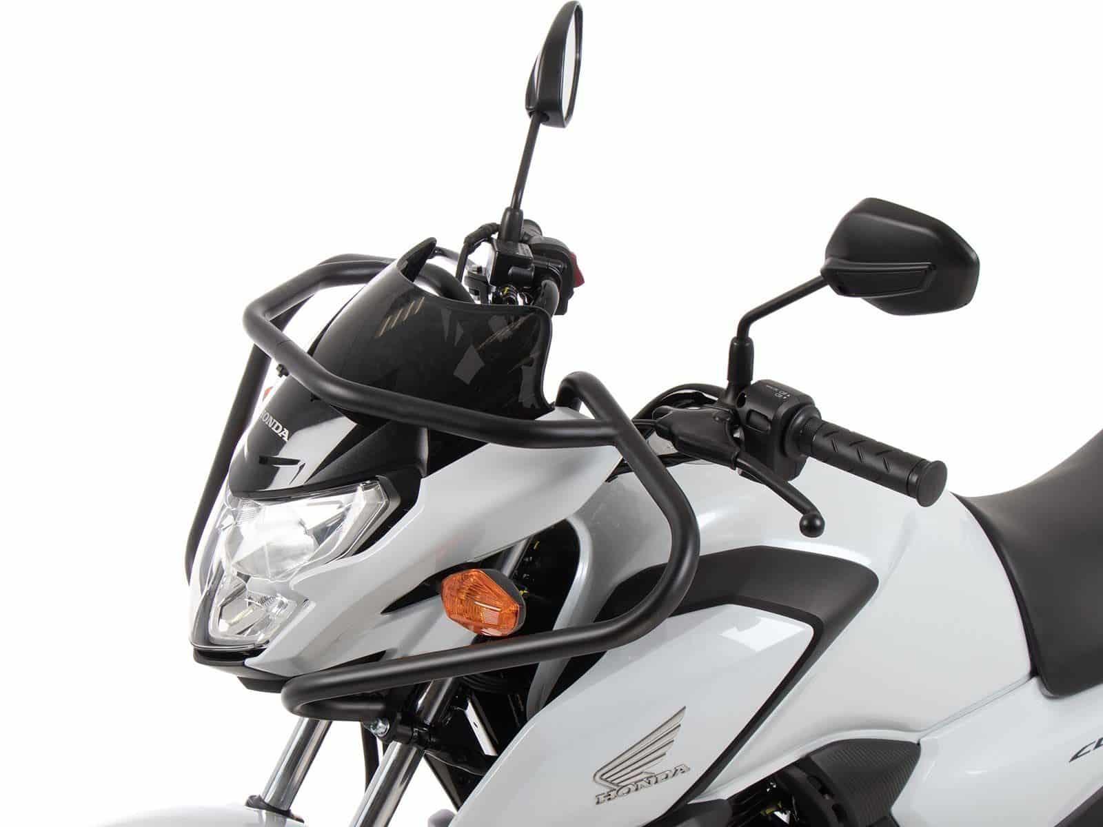 Barra de protección delantera negra para Honda CB 125 F (21-25) Hepco & Becker
