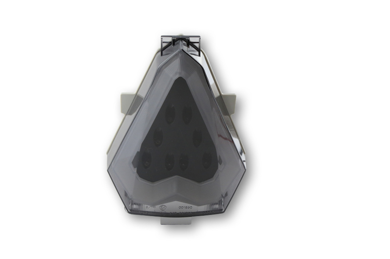 HIGHSIDER piloto trasero smart LED negro estilo Yamaha, homologado E (1ud.)