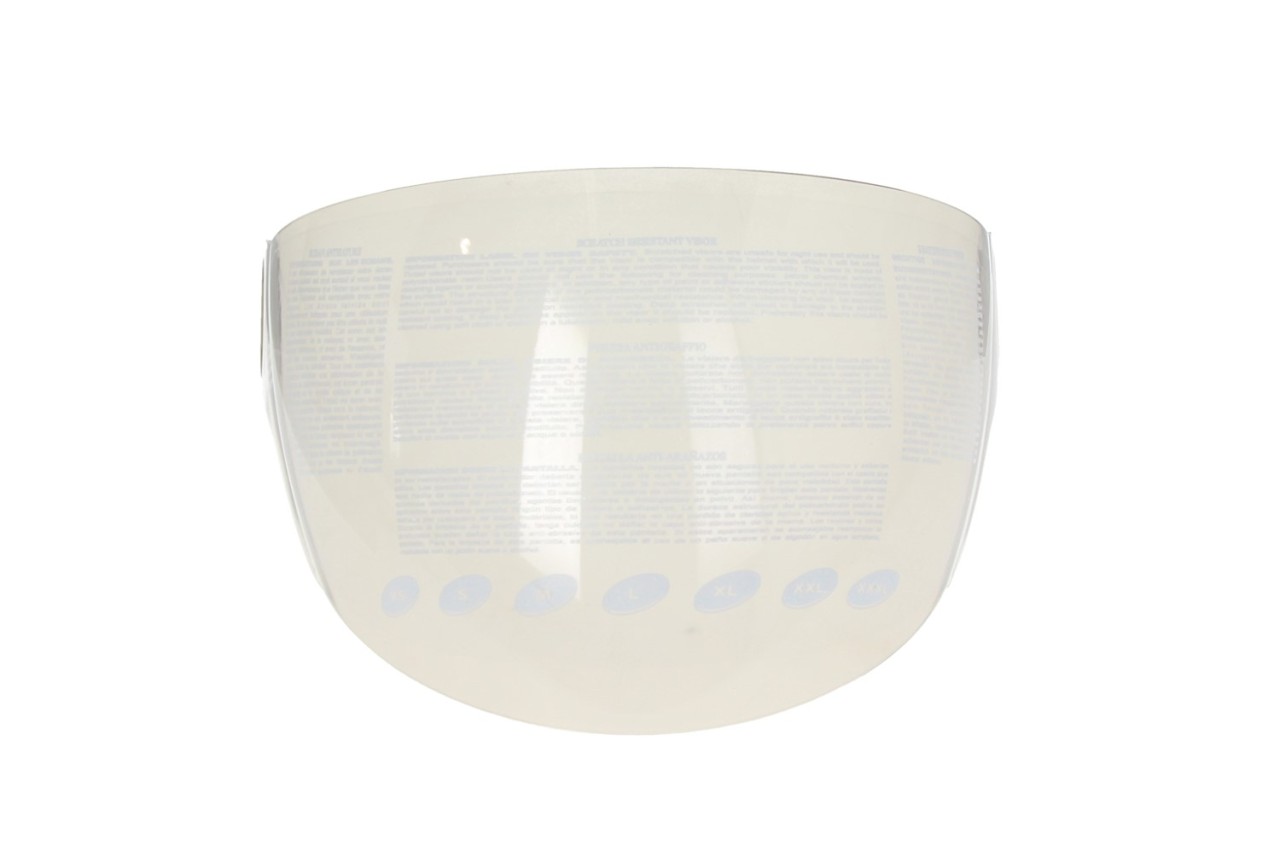 Visera Helmo Milano para Oscuro, tintada, resistente a los arañazos, antivaho