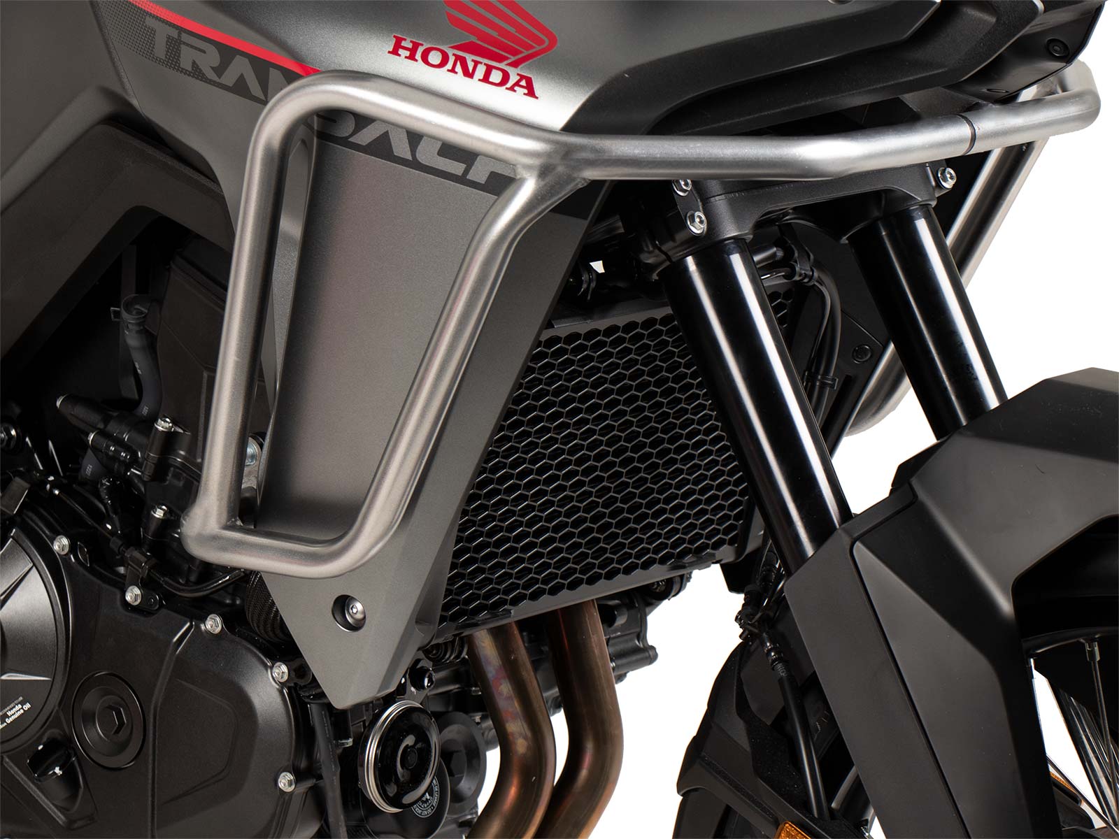 Protector de depósito plateado para Honda XL 750 Transalp (23-) Hepco & Becker