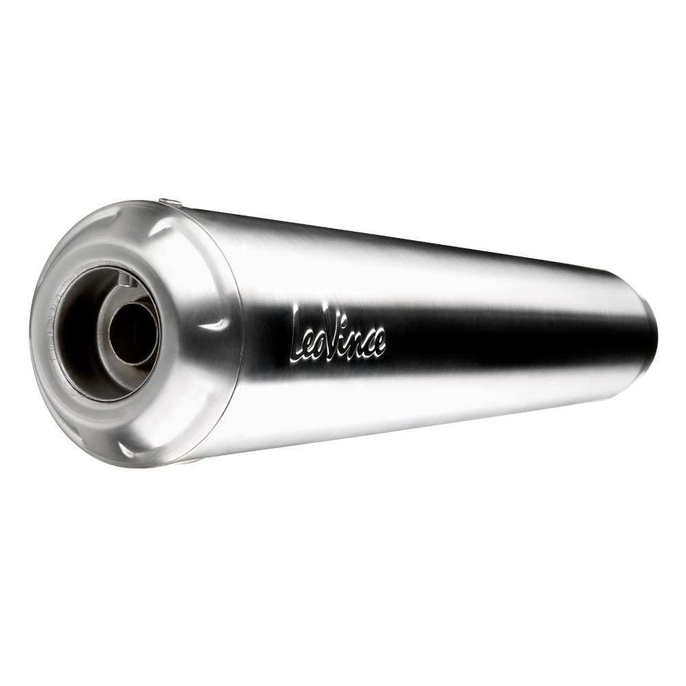 Sistema de escape LeoVince Classic Racer, acero inoxidable, Euro 4 para Triumph Street Twin (Bj.16-18)