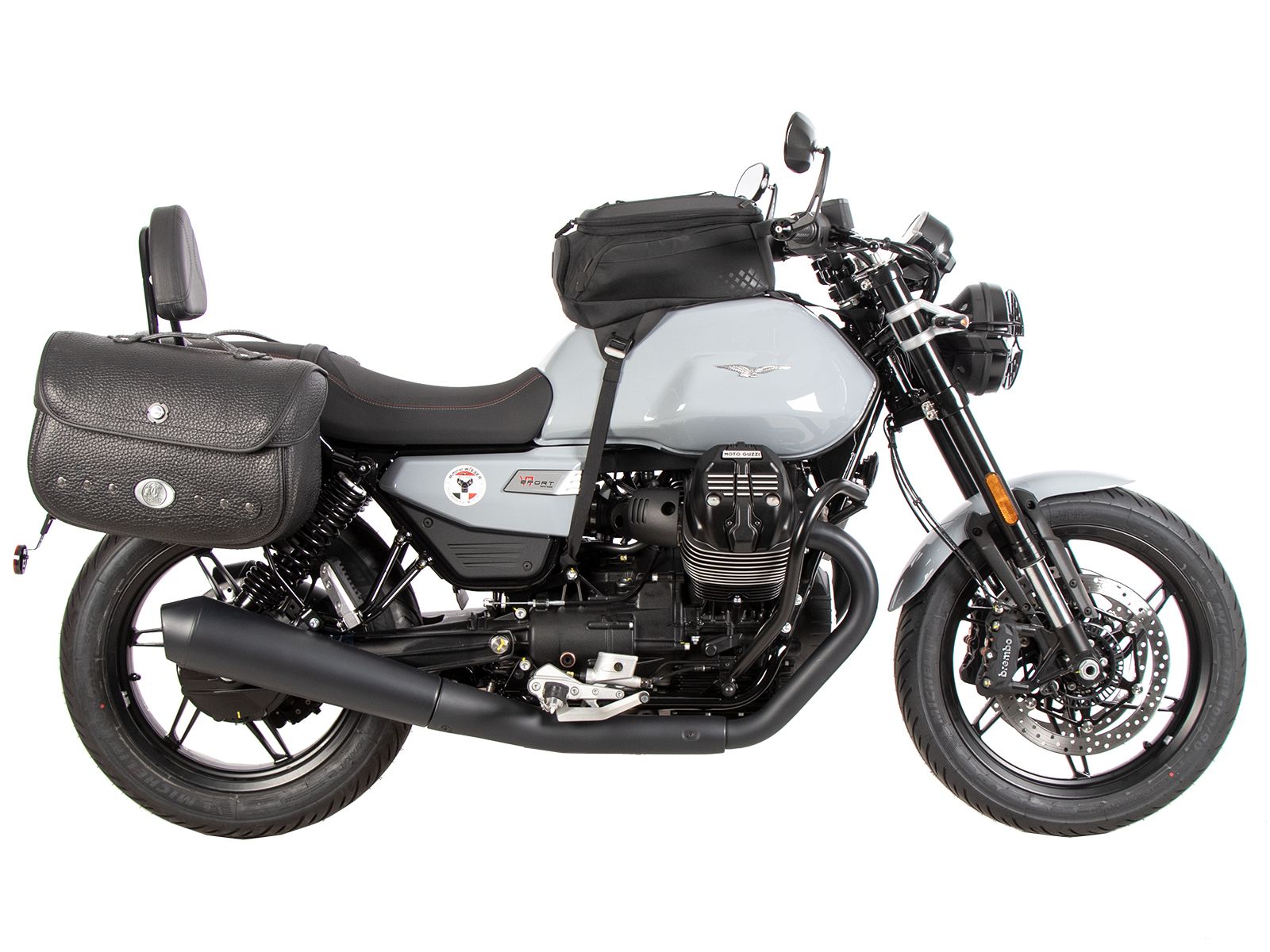 Soporte lateral C-Bow negro para Moto Guzzi V7 850 Special (25- ) Hepco & Becker