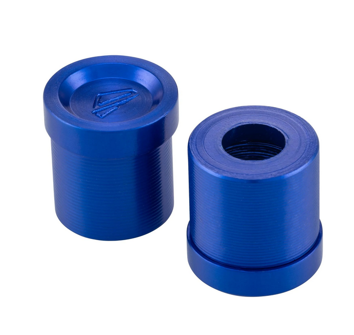 Tapa del orificio del espejo izquierda y derecha FABRICA para Vespa, anodizado azul