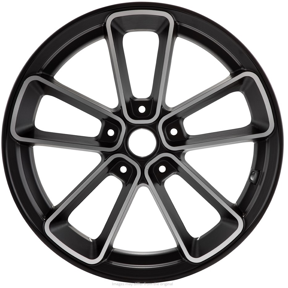 Llanta delantera/trasera 13" para Vespa GTS/GTS Super/GTV/GT 125-300cc, negra con llanta plateada