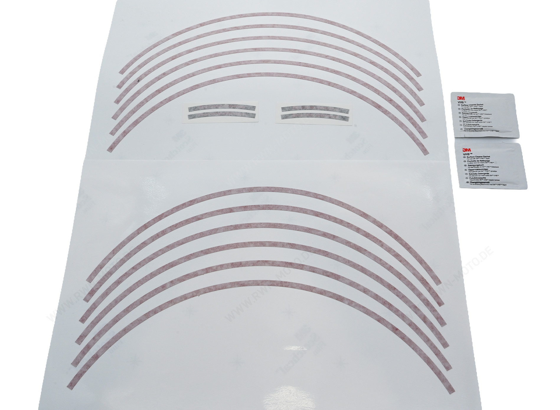 Juego de adhesivos decorativos de llantas para modelos Honda, rojo