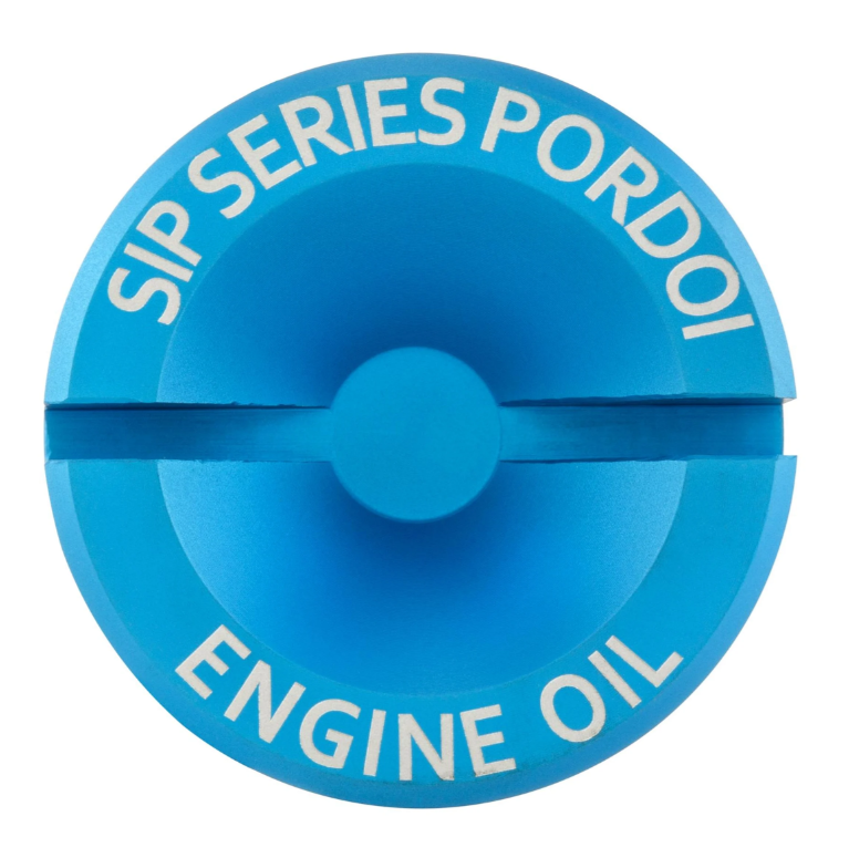 Tapón de llenado de aceite de motor para Vespa GTS Super 125cc 4T LC Euro 3 (09-16), azul mate