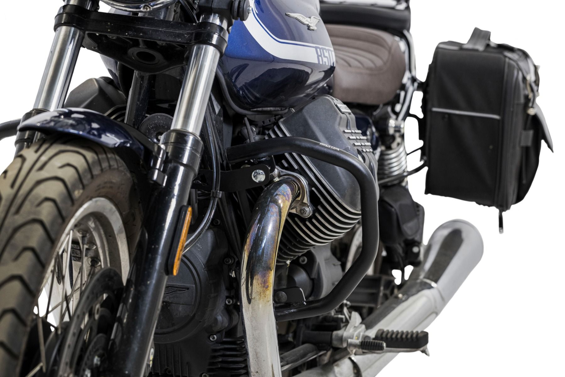 Guardamotor negro para Moto Guzzi V7 850 Special (21-24)