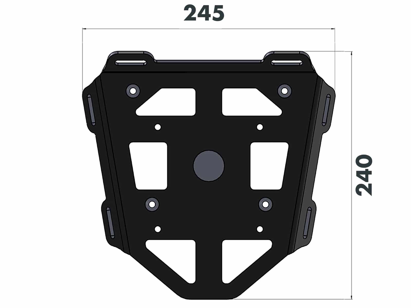 Portaequipajes trasero blando Minirack negro para Ducati Monster 1200 /S (13-16) Hepco & Becker