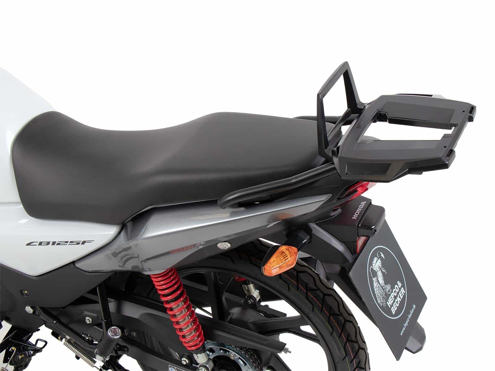 Portamaletas de aluminio negro para Honda CB 125 F (21-25) Hepco & Becker