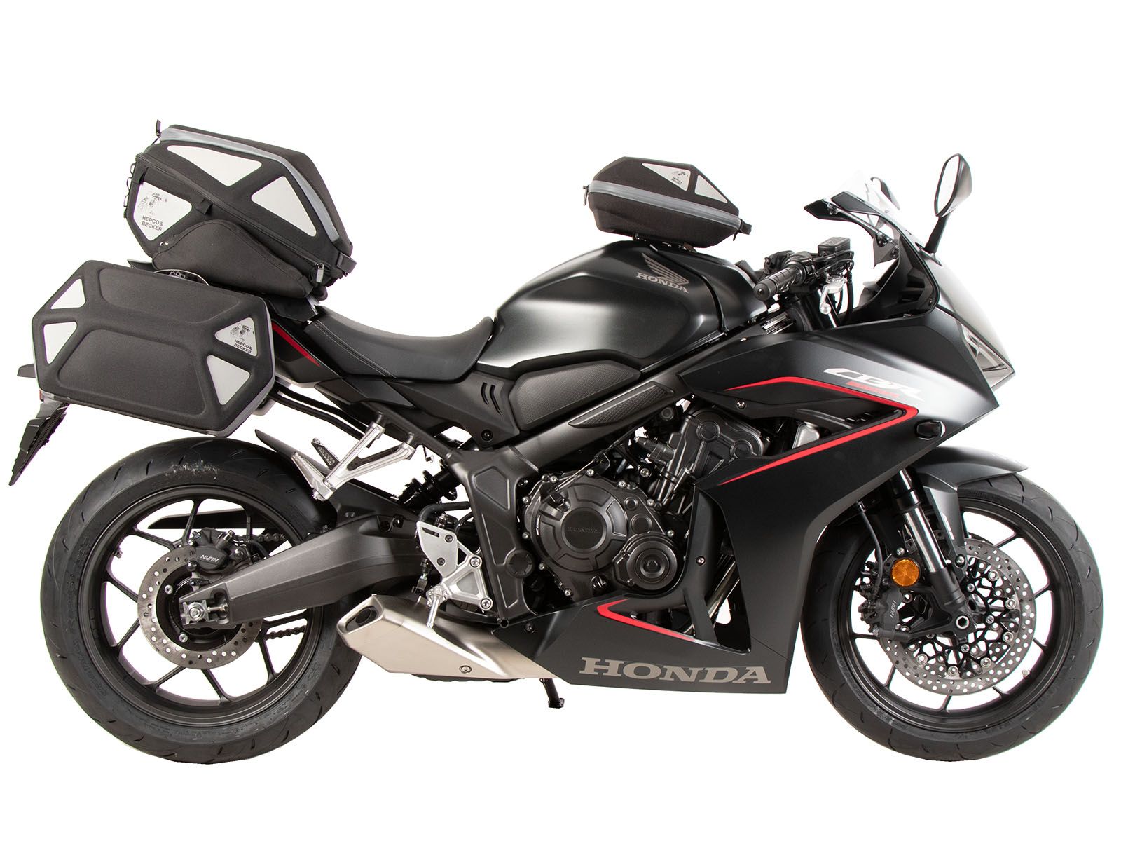 Soporte lateral C-Bow negro para Honda CBR 650 R / E-Clutch (24-) Hepco & Becker
