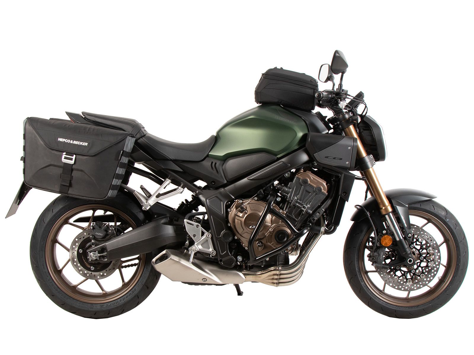 Soporte lateral C-Bow negro para Honda CB 650 R / E-Clutch (24-) Hepco & Becker