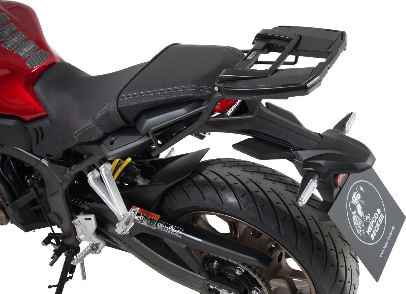 Portamaletas Easyrack negro para Honda CB 650 R (19-20) Hepco & Becker