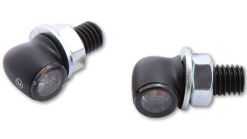 HIGHSIDER pro Proton Dos LED intermitentes/luces de posición negro/tintado 2en1, homologado E (par)