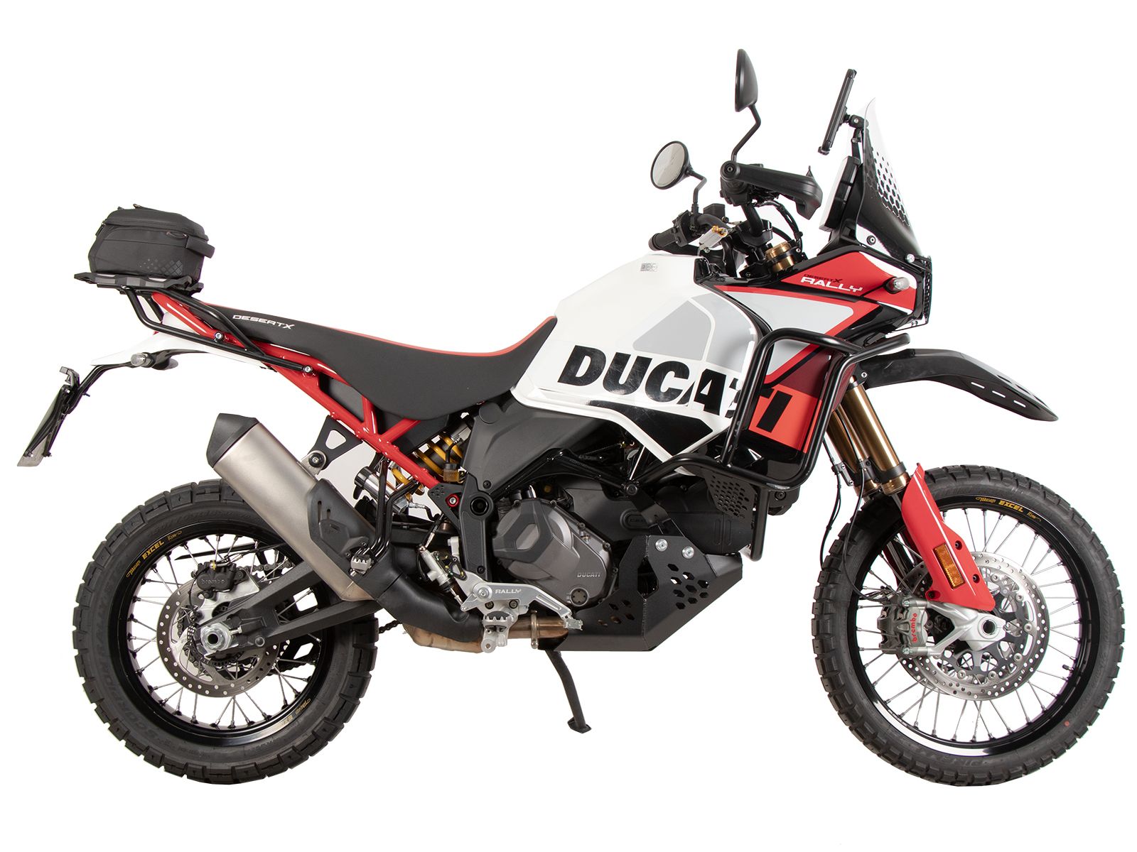 Soporte trasero Smartrack negro para Ducati DesertX Rally (24-) Hepco & Becker