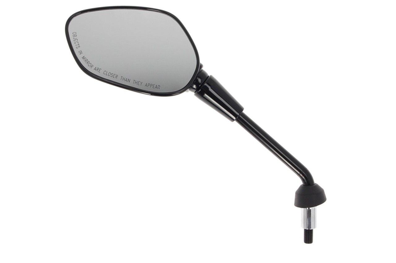 Retrovisor original, izquierdo, M10, rosca izquierda, negro, brillante, Vespa GTS, 2023-