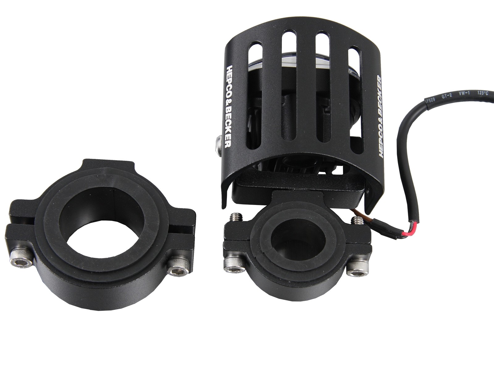 Faros auxiliares LED (juego) incl. juego de montaje universal para BMW F 850 GS (Bj.18-) Original Hepco