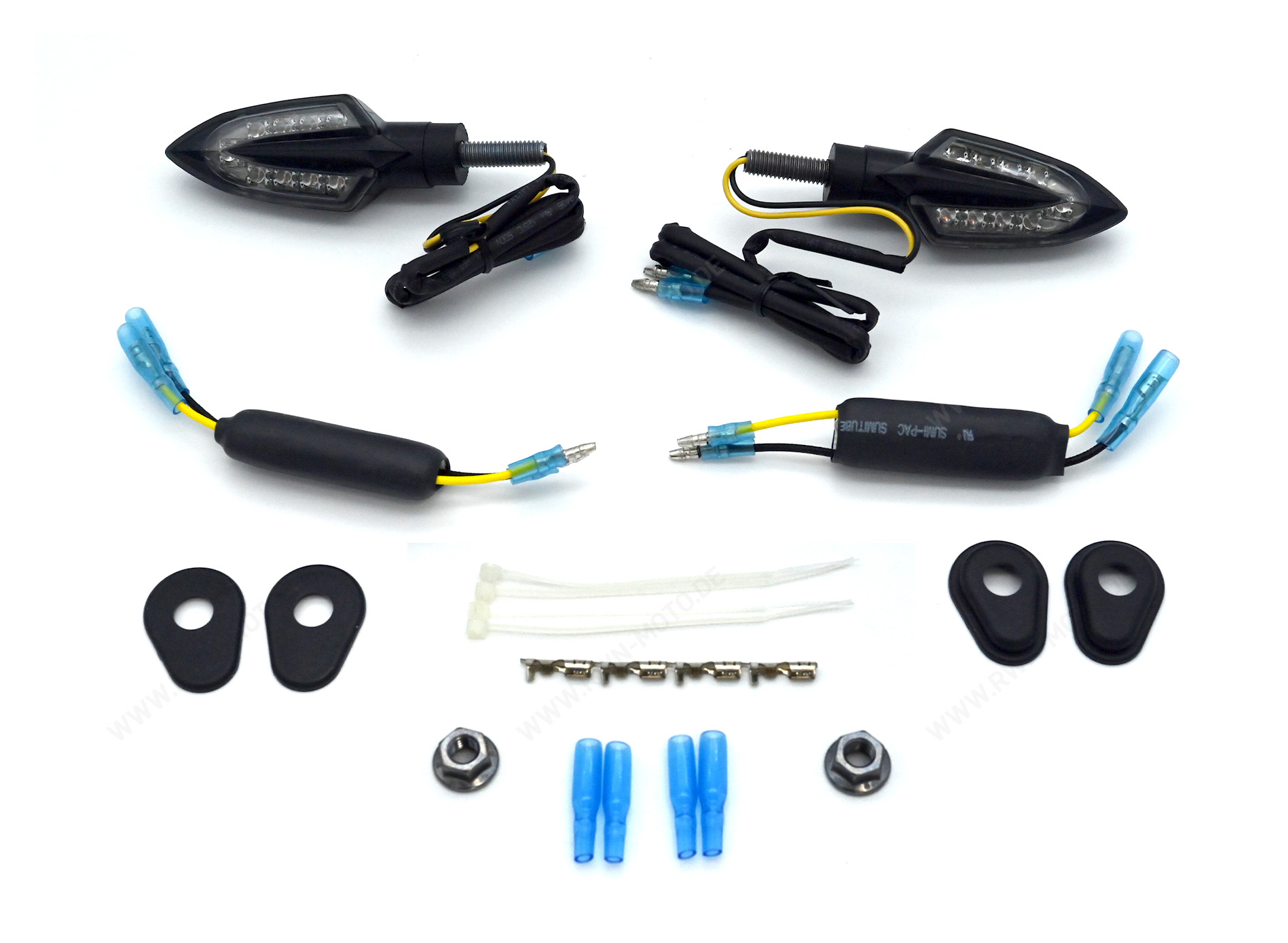 Intermitentes LED negros originales de Yamaha
