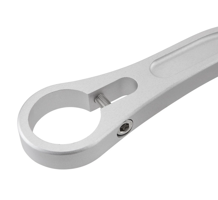 Espejo terminal de manillar para Vespa, izquierda o derecha, redondo, plata mate