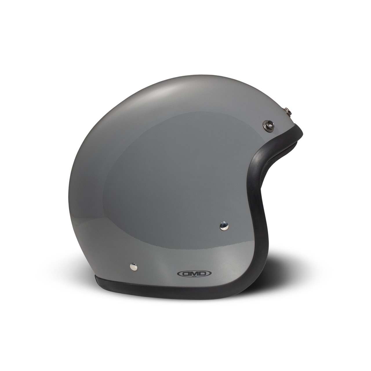 Casco DMD jet Retro, gris, brillante, Gris Crayón, fibra de vidrio, ECE 22.06