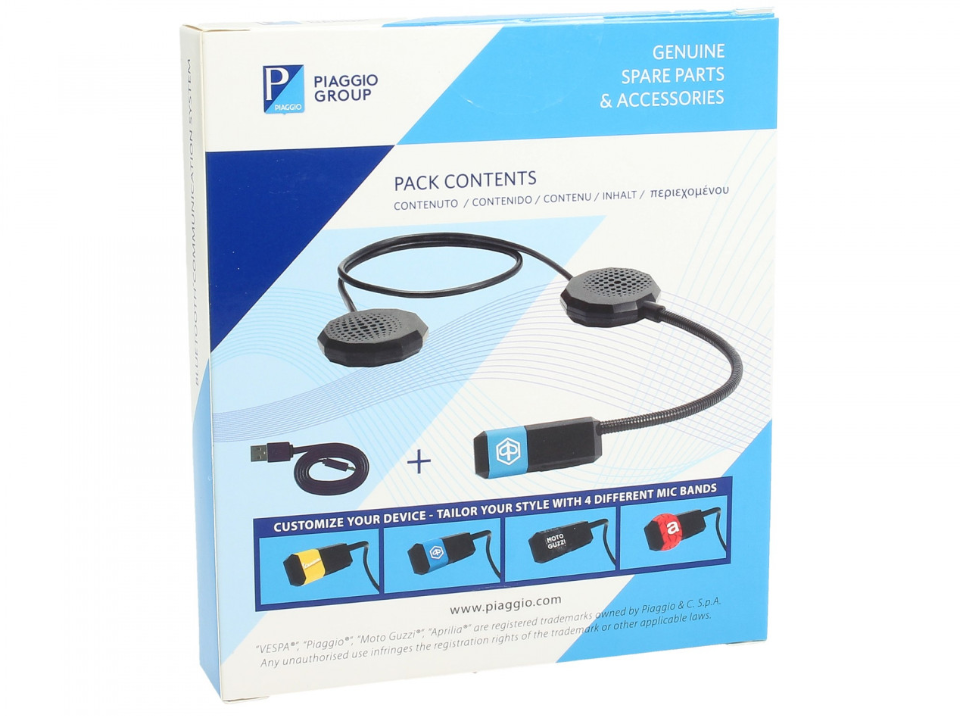 Sistema de comunicación Bluetooth Vespa / Piaggio / Aprilia / Moto Guzzi