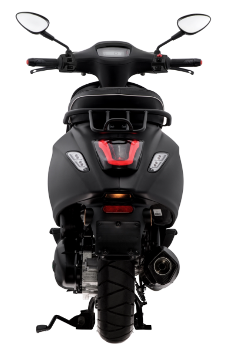 Portaequipajes/Socio Negro Mate para Vespa Primavera/Sprint 50-150ccm 2T/4T AC