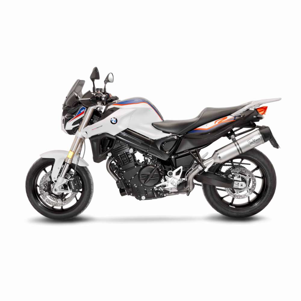 Sistema de escape LeoVince LV One Evo para BMW F 800 GT /R, acero inoxidable plata, slip on, Euro4, ABE