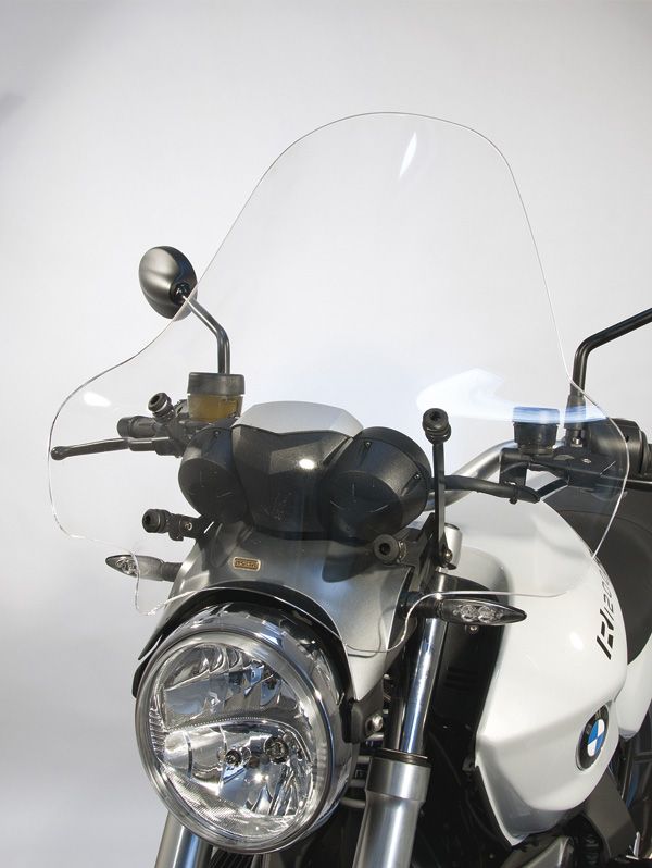Parabrisas alto, inclinable - altura 510 mm para BMW R 1200 R (11-14), transparente