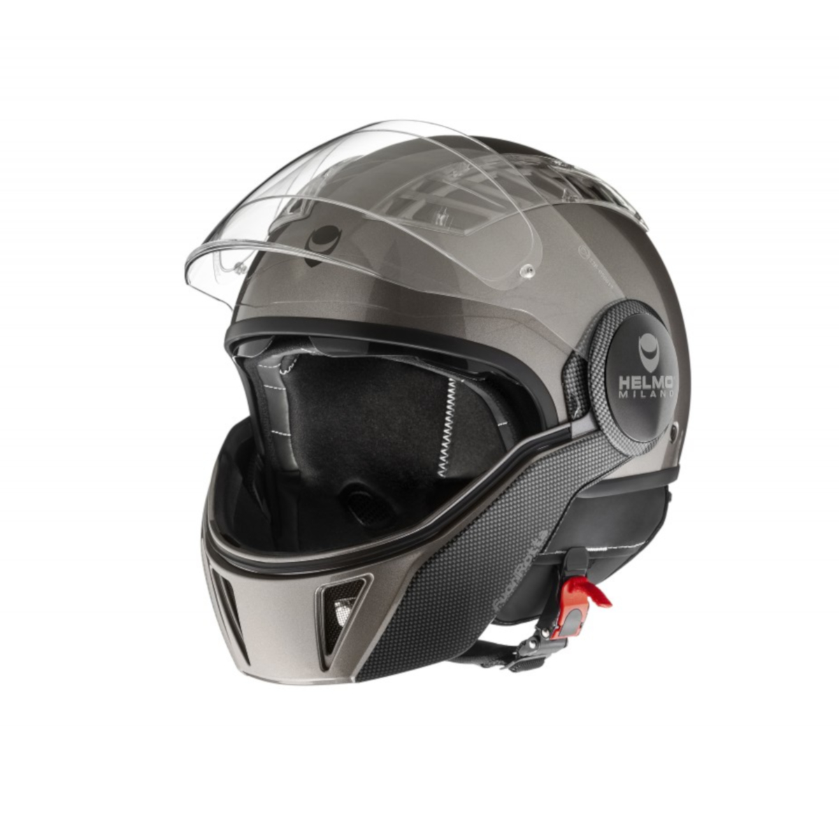 Casco Helmo Milano Full jet, FuoriRotta, gris brillante