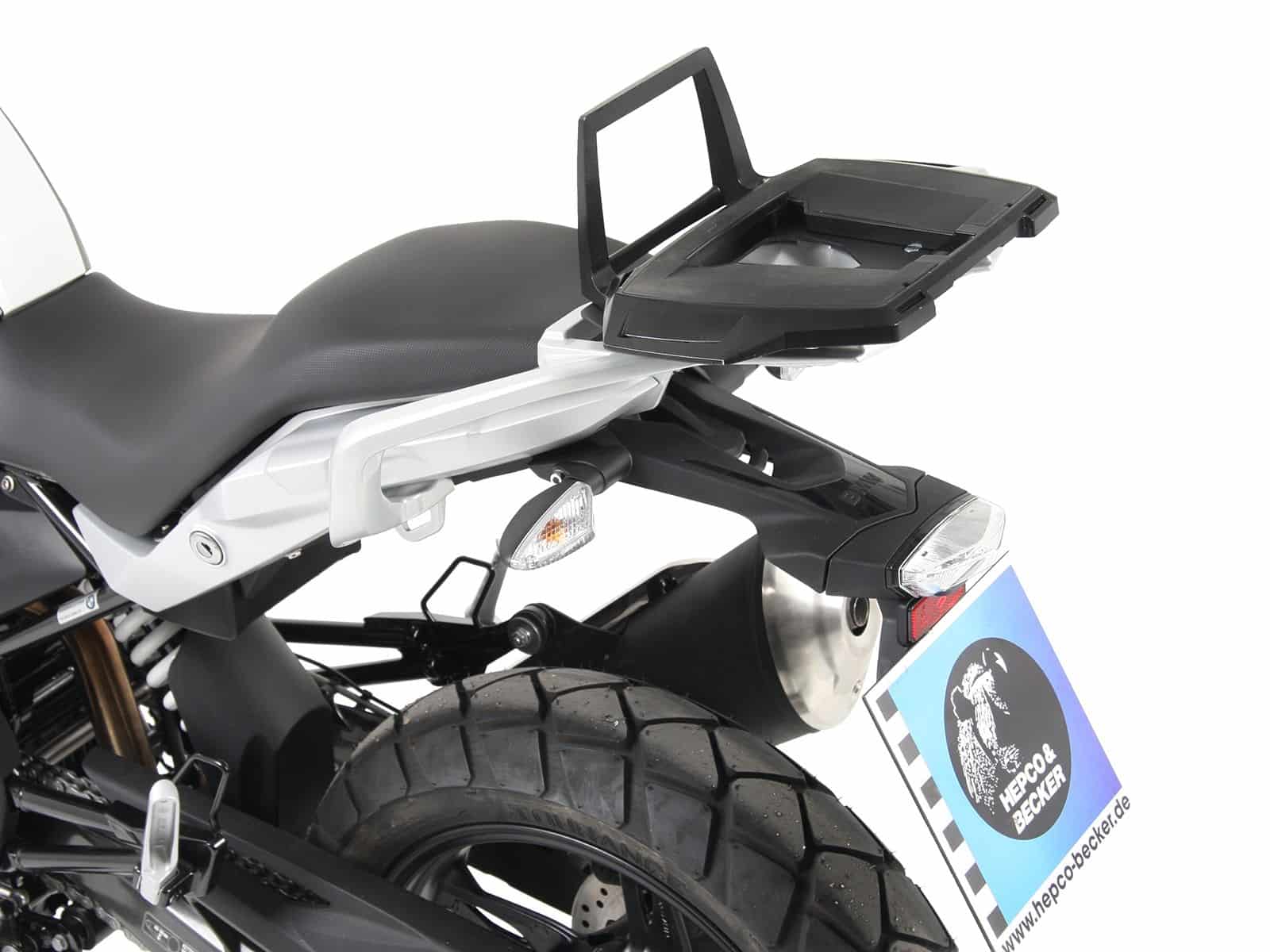 Portamaletas superior de aluminio para portaequipajes original para BMW G 310 GS (17-) Hepco & Becker