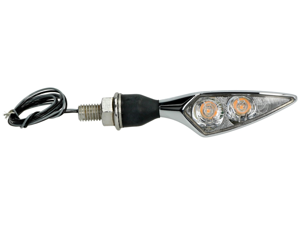 Indicador Kellermann, Rhombus Extreme, aluminio, LED, VL/HR, 12 V, cromo brillante, M8x20, homologado E