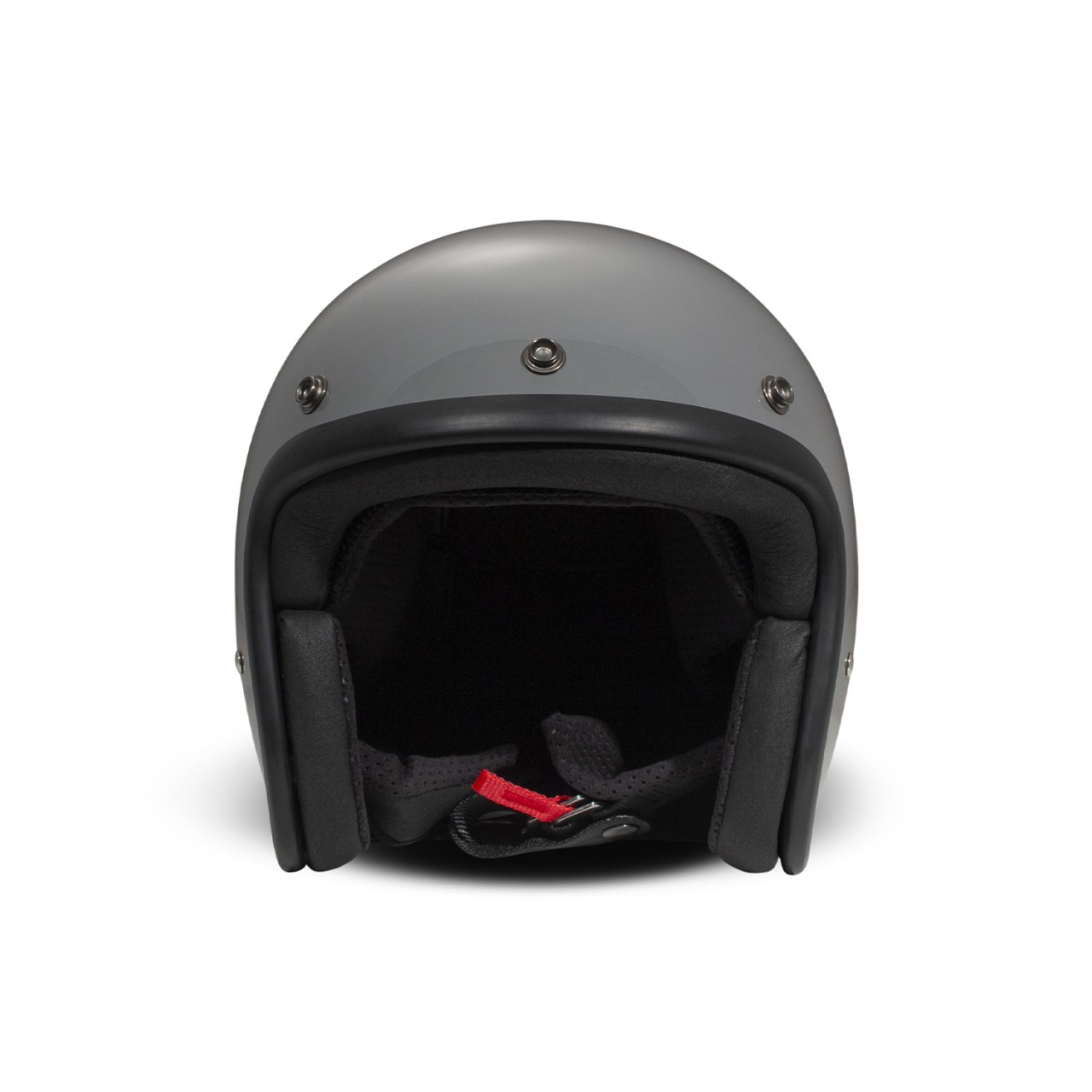 Casco DMD jet Retro, gris, brillante, Gris Crayón, fibra de vidrio, ECE 22.06
