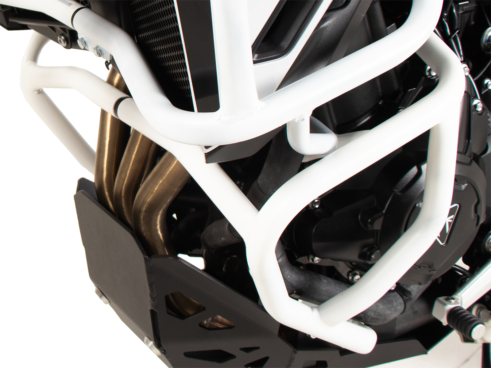 Protector motor blanco para Triumph Tiger 900 Rally Pro (24-) Hepco & Becker