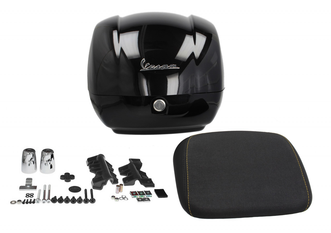 Topcase original para Vespa GTS - negro / nero cosmo / vulcano / 98/A, 36 l, My 19