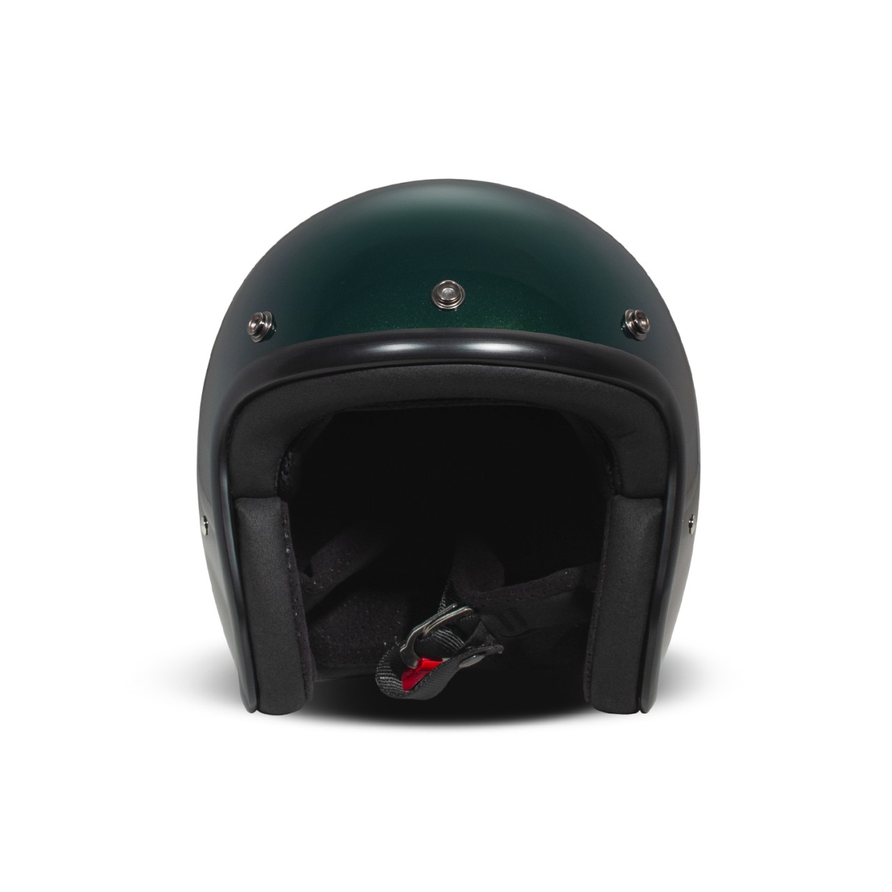 Casco DMD jet Retro, verde, purpurina, verde intenso, fibra de vidrio, ECE 22.06